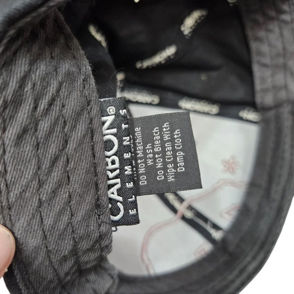 Carbon Elements Baseball Cap Snapback Hat‎ Black Aztec Tribal Bear Embroidered